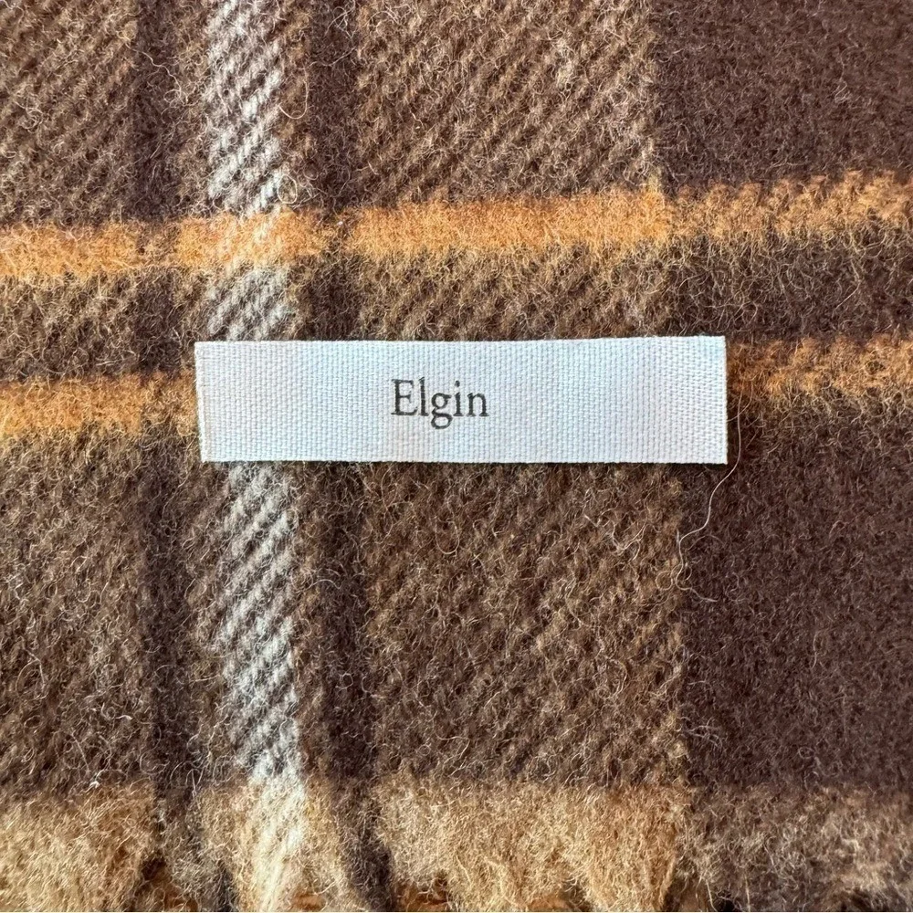 Abraham Moon & Sons Scarf Elgin Tartan Plaid Lambswool Made British Isles Unisex